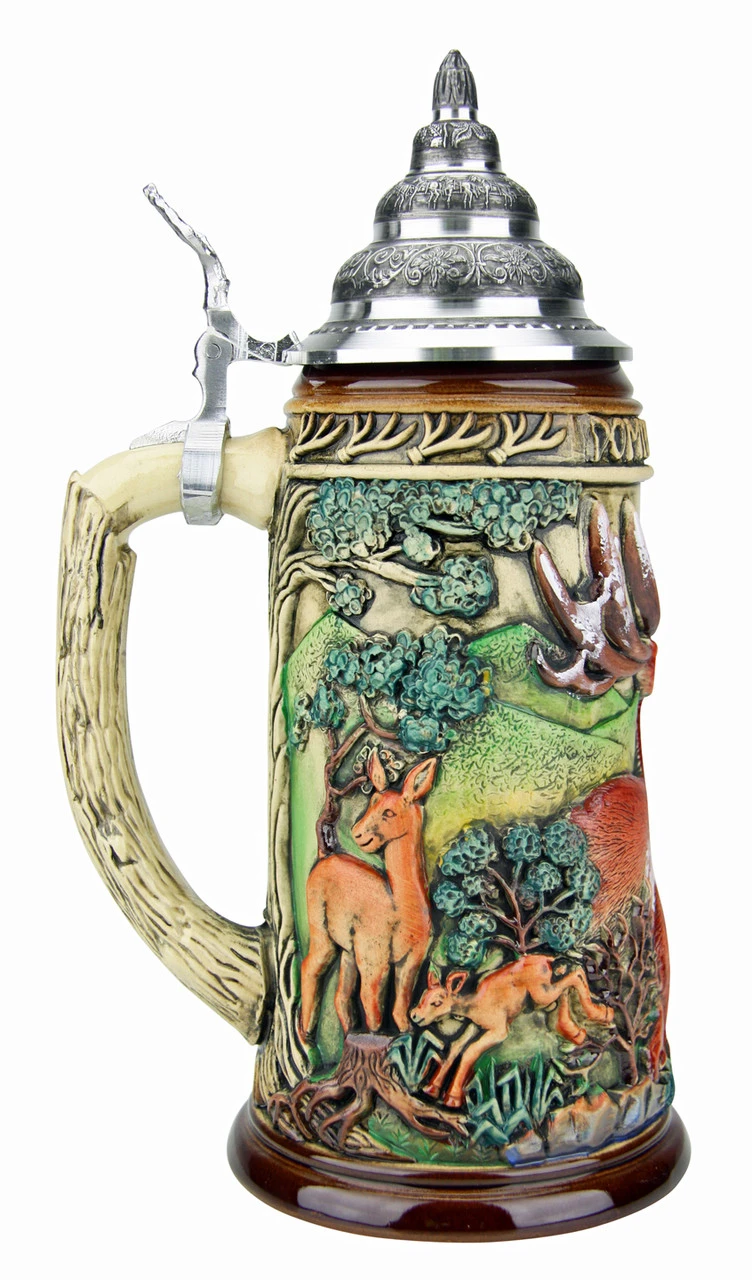 Dominant Buck Beer Stein Rustic 5 Dominant Buck Beer Stein Rustic - Image 3