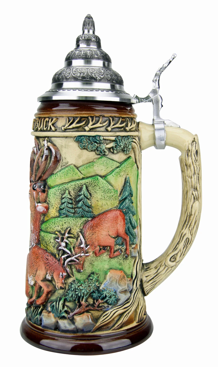 Dominant Buck Beer Stein Rustic 7 Dominant Buck Beer Stein Rustic - Image 5