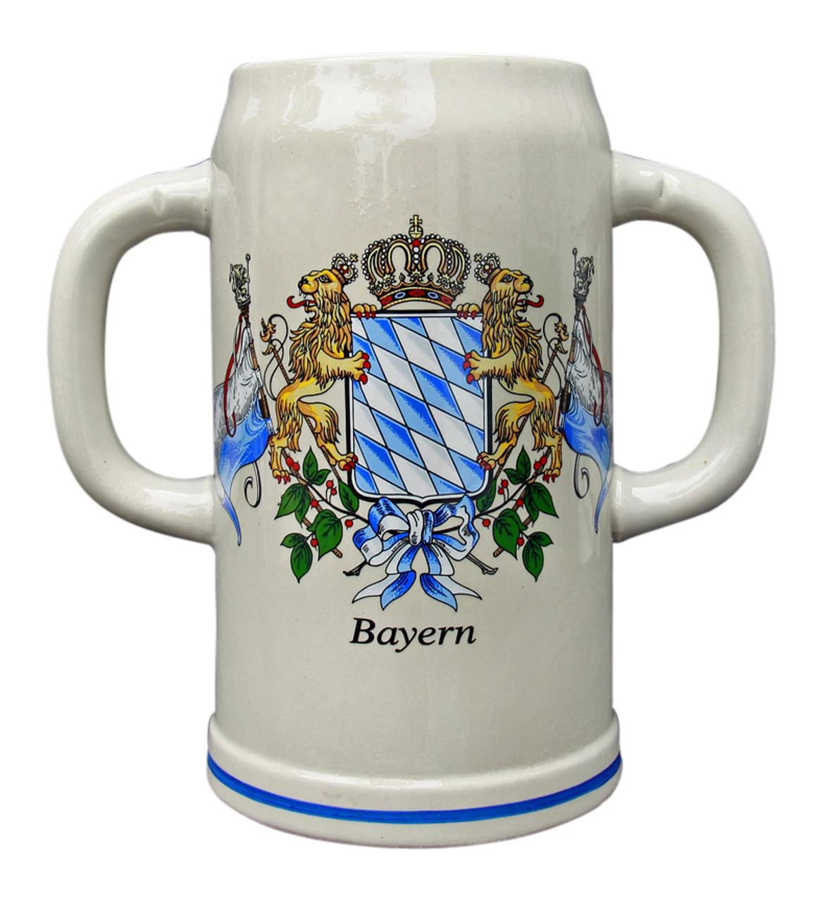 Double Handle Bavaria 2 Liter Stoneware Mug 3 Double Handle Bavaria 2 Liter Stoneware Mug