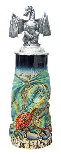 Dragon Beer Stein With Dragon Lid