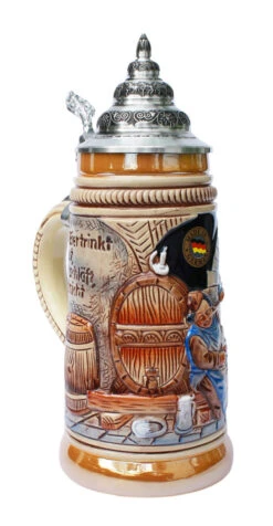 Drink Beer And Go To Heaven Beer Stein 8 Drink Beer And Go To Heaven Beer Stein -Beer Stein Store Drink Beer and Go To Heaven Beer Stein K373 Fnt side SM 78075.1401396158