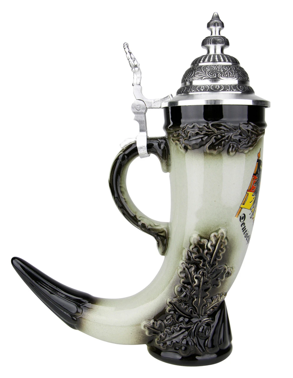 Drinking Horn German Beer Stein 5 Drinking Horn German Beer Stein - Image 3