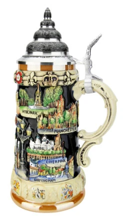 England Panorama Beer Stein 10 England Panorama Beer Stein -Beer Stein Store England Panorama Beer Stein K309EN RS SM 80532.1586805295