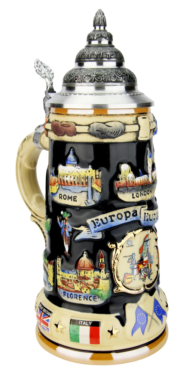 Europe Souvenir Beer Stein 3 Europe Souvenir Beer Stein