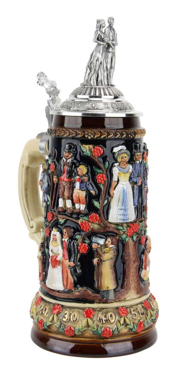 Stein Of Life Wedding Beer Stein | Wedding Couple Lid 3 Stein Of Life Wedding Beer Stein | Wedding Couple Lid