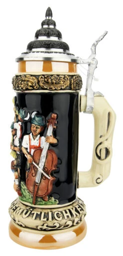 Fest Krug Oompah Band Beer Stein 10 Fest Krug Oompah Band Beer Stein -Beer Stein Store Fest Krug Oompah Band Beer Stein K012BL RS SM 29735.1650298861