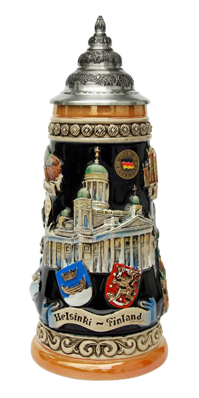 Helsinki Finland Beer Stein 3 Helsinki Finland Beer Stein
