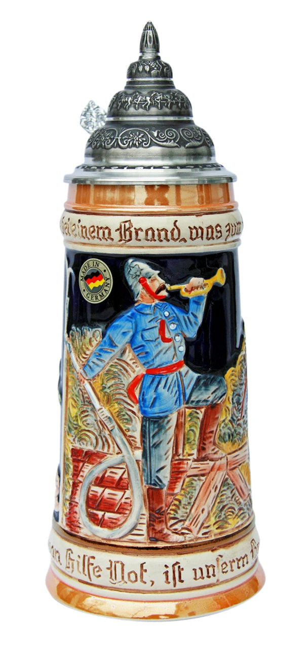 Firemans Beer Stein 3 Firemans Beer Stein