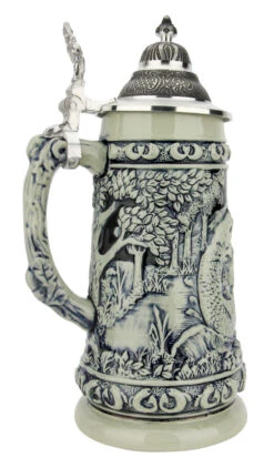 Fishing Beer Stein Cobalt -Beer Stein Store Fishing Beer Stein Cobalt Stone Gray KT1730EZ LS SM 17693.1697731990