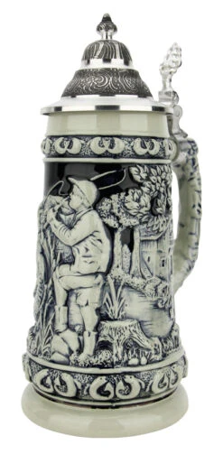 Fishing Beer Stein Cobalt -Beer Stein Store Fishing Beer Stein Cobalt Stone Gray KT1730EZ RA SM 67318.1697731990