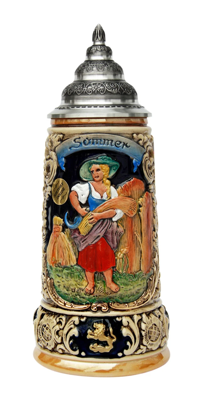 Four Seasons Series Summer Beer Stein 3 Four Seasons Series Summer Beer Stein
