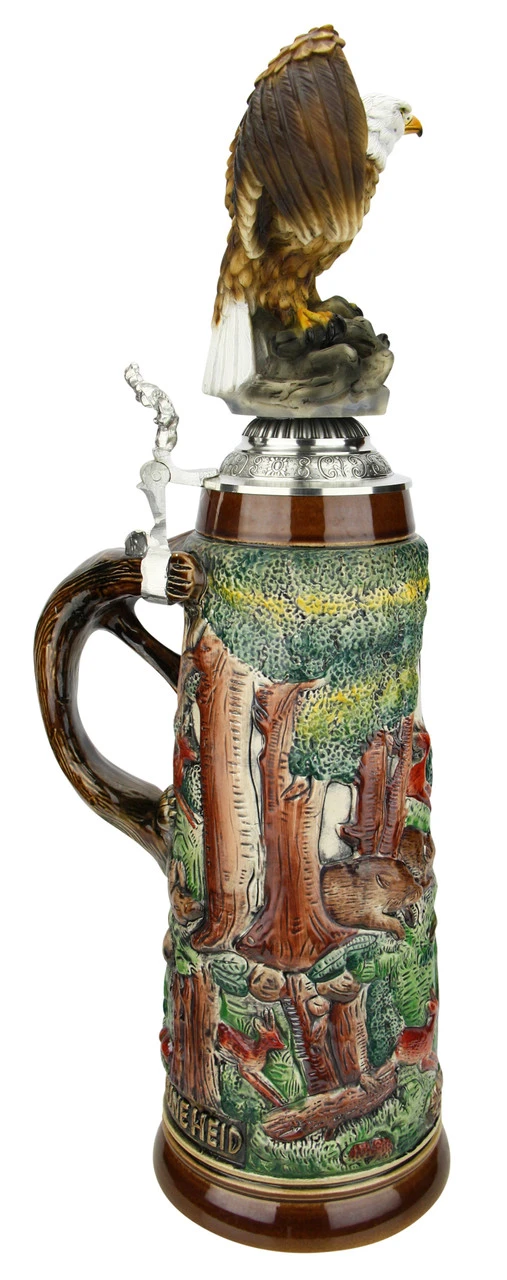 Fox Handle Hunter Beer Stein 2 Liter | Eagle Lid 10 Fox Handle Hunter Beer Stein 2 Liter | Eagle Lid - Image 8