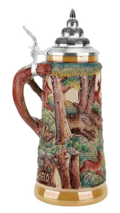Hunters Joy Fox Handle Beer Stein 10 Hunters Joy Fox Handle Beer Stein -Beer Stein Store Fox Handle Hunter Beer Stein Gold Mulicolor K949C LS SM 05667.1462904886