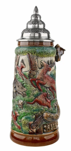 Fox Handle Hunter Beer Stein 10 Fox Handle Hunter Beer Stein -Beer Stein Store Fox Handle Hunter Stein 1 Liter K949B FNT SM 46435.1460494882