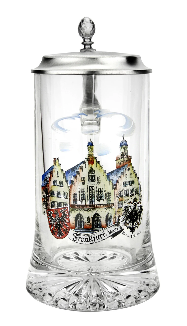 Frankfurt Glass Beer Stein 3 Frankfurt Glass Beer Stein
