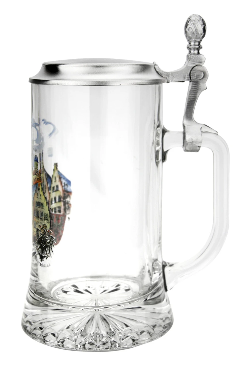 Frankfurt Glass Beer Stein 4 Frankfurt Glass Beer Stein - Image 2