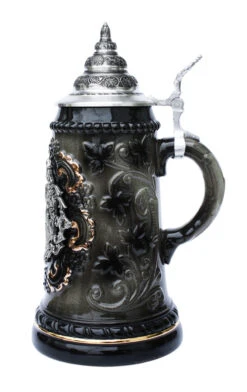 Freiburg Souvenir Beer Stein With Pewter Badge 7 Freiburg Souvenir Beer Stein With Pewter Badge -Beer Stein Store Freiburg Souvenir Beer Stein with Pewter Badge K455SZF RS SM 37664.1448471788
