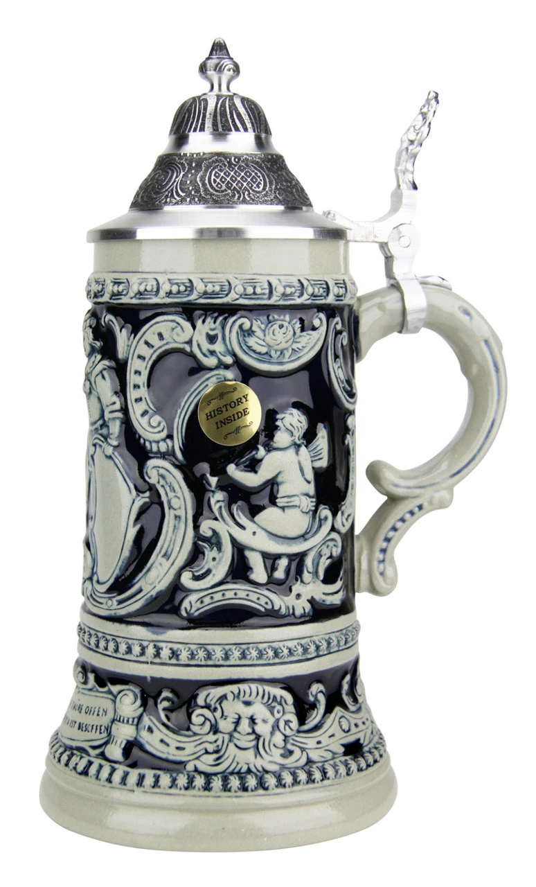 Friedolin | Drunken Student Beer Stein Cobalt 6 Friedolin | Drunken Student Beer Stein Cobalt - Image 4