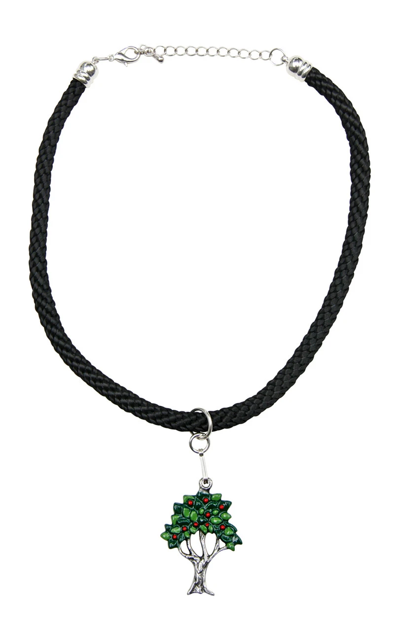 Fruit Tree German Pewter Dirndl Necklace 4 Fruit Tree German Pewter Dirndl Necklace - Image 2