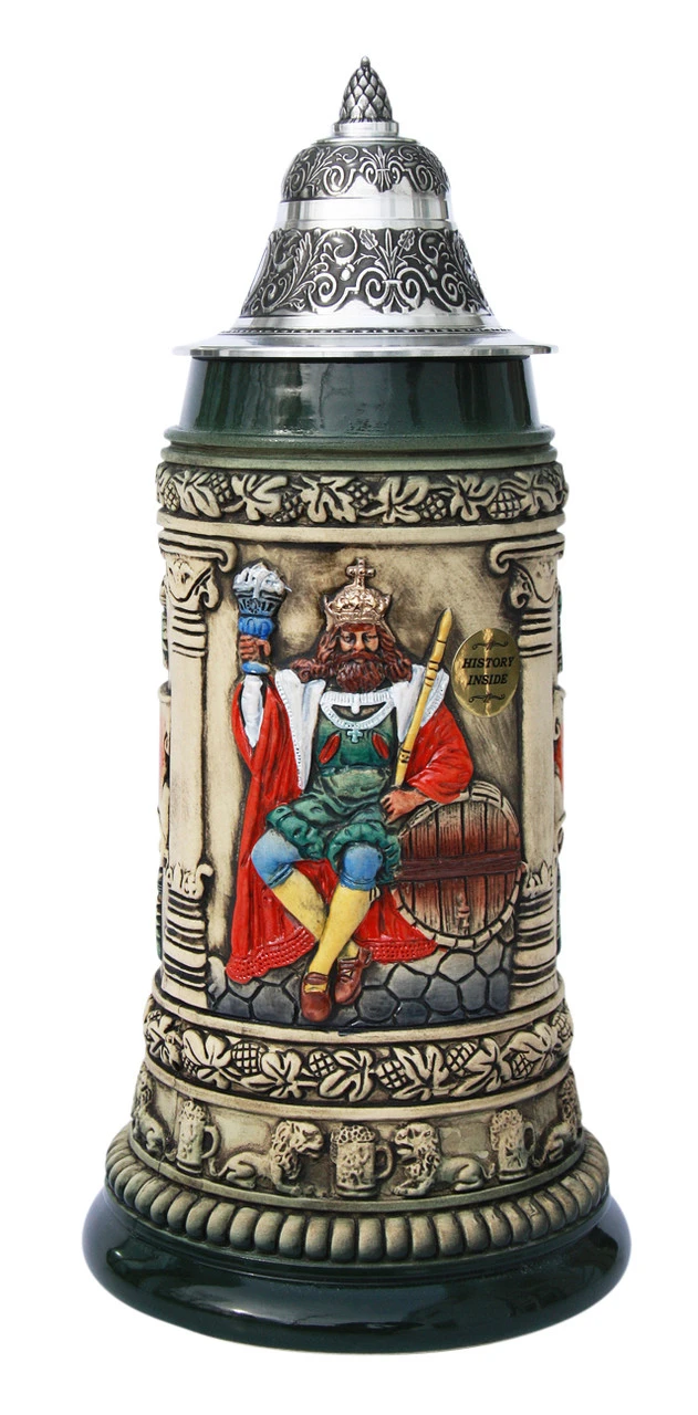 Gambrinus The Beer King Stein Hand Painted 3 Gambrinus The Beer King Stein Hand Painted