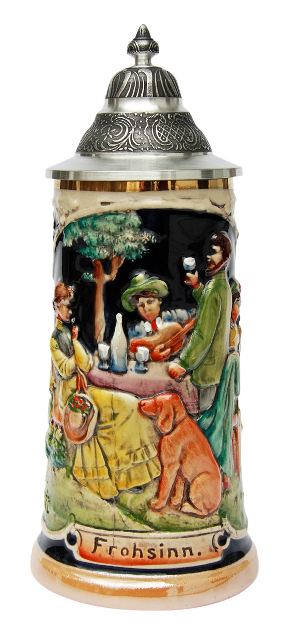 Gemuetlichkeit Reproduction German Beer Stein 3 Gemuetlichkeit Reproduction German Beer Stein