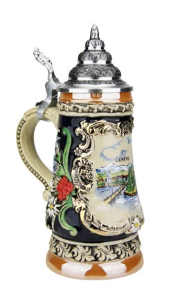 Geneva Switzerland German Beer Stein | 0.25 Liter