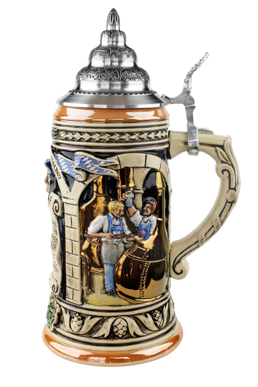German Purity Law Beer Stein | 500 Year Anniversary German Beer Purity Law Beer Stein Full Color 4 German Purity Law Beer Stein | 500 Year Anniversary German Beer Purity Law Beer Stein Full Color - Image 2
