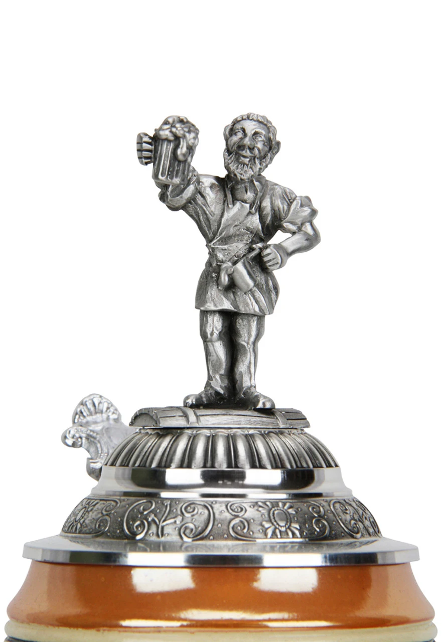 German 500 Year Anniversary Beer Purity Law German Beer Stein With Pewter Beer Brewer Figure Lid 9 German 500 Year Anniversary Beer Purity Law German Beer Stein With Pewter Beer Brewer Figure Lid - Image 7