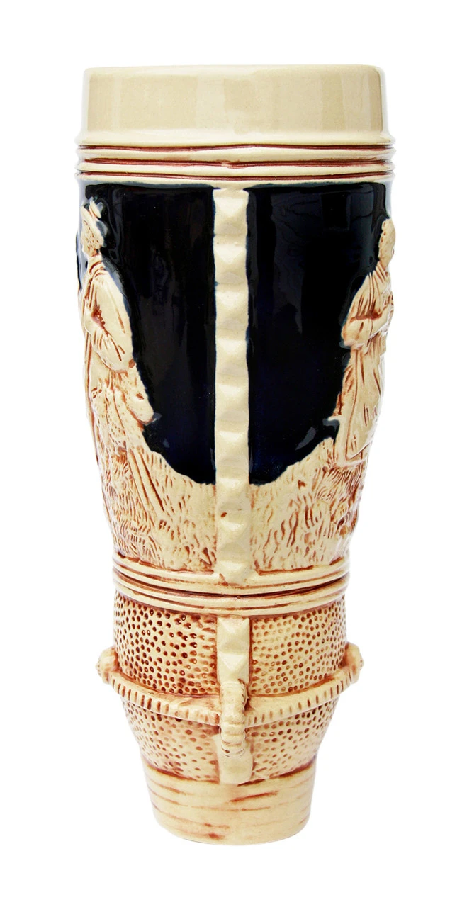German Ceramic Beer Boot 1 Liter Cobalt 6 German Ceramic Beer Boot 1 Liter Cobalt - Image 4