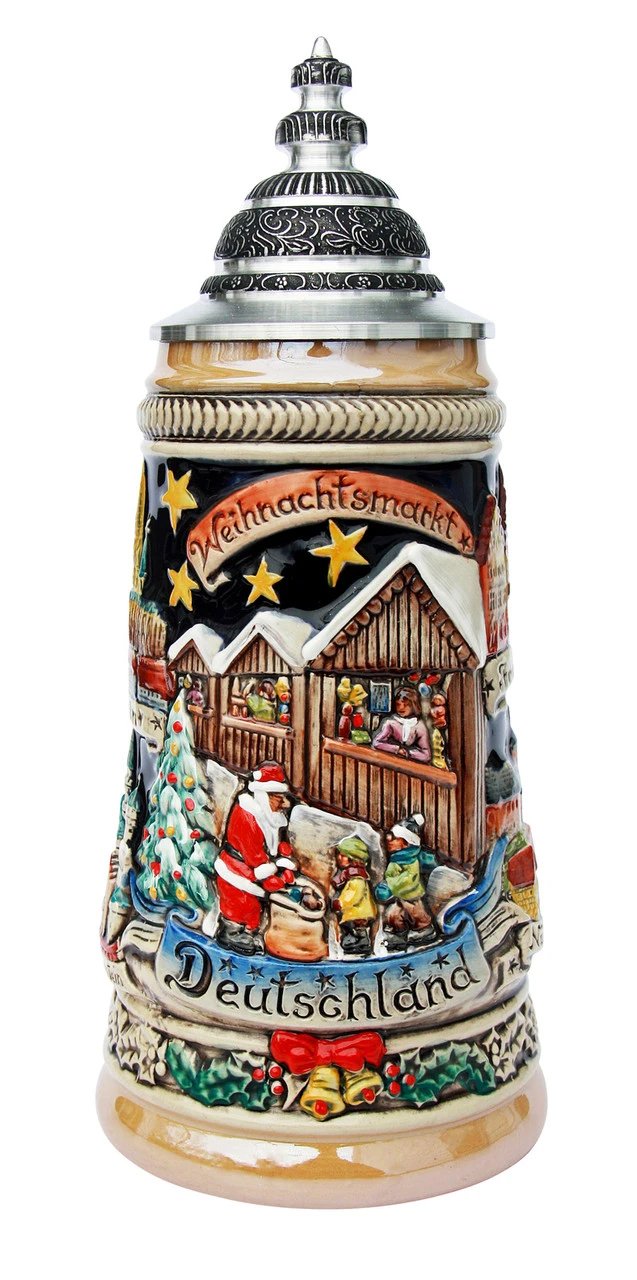German Christmas Market Beer Stein 3 German Christmas Market Beer Stein