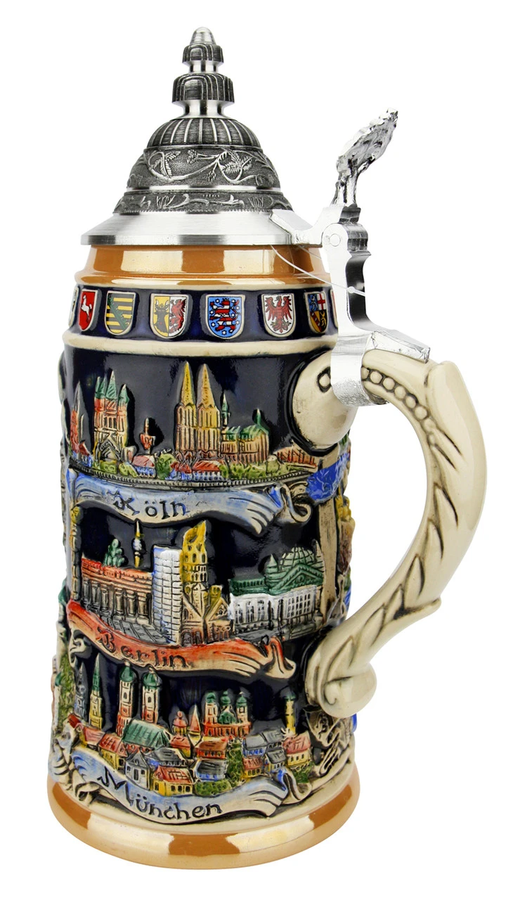 German Cities Beer Stein 6 German Cities Beer Stein - Image 4