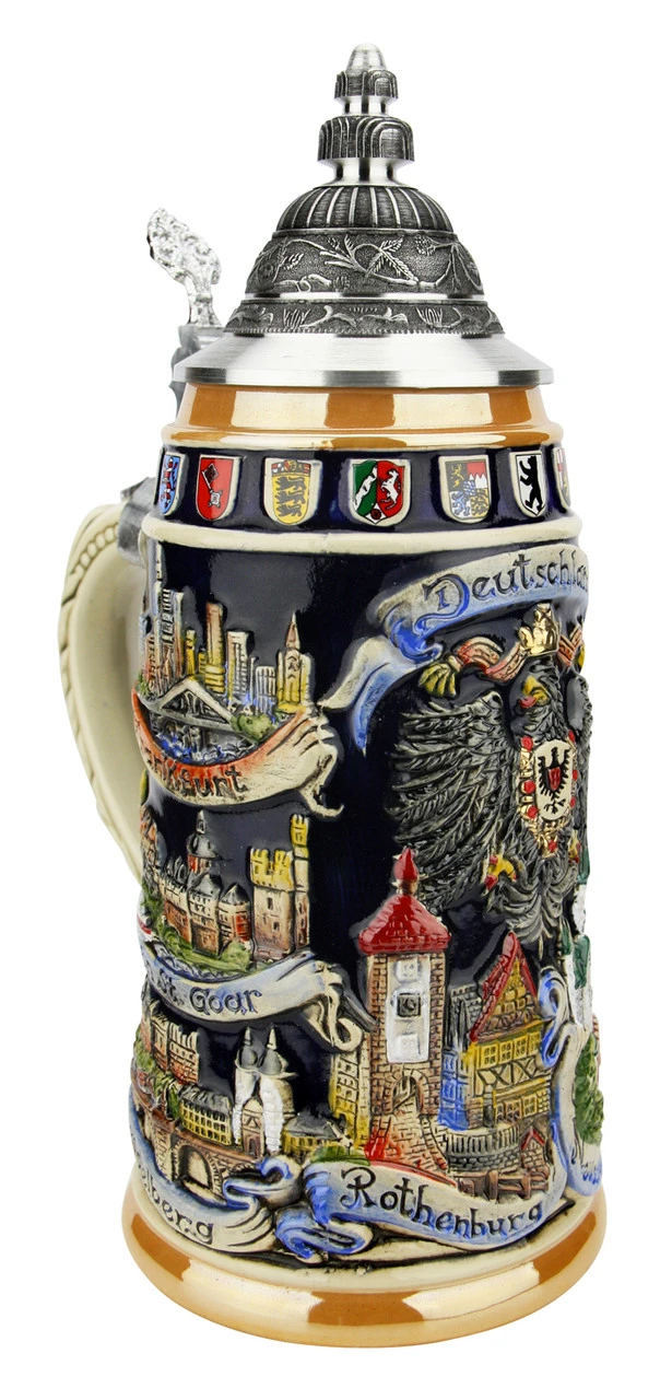 German Cities Beer Stein 4 German Cities Beer Stein - Image 2