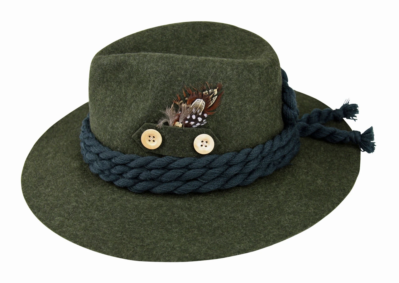 German Country Hat Green 4 German Country Hat Green - Image 2