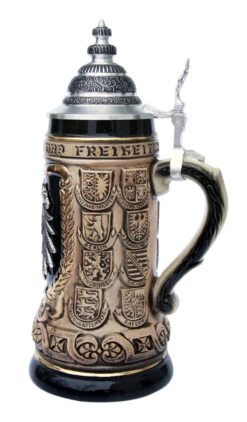 German Eagle Crests Beer Stein 6 German Eagle Crests Beer Stein -Beer Stein Store German Eagle Crests Beer Stein ZB1423606R RS SM 64941.1422813647