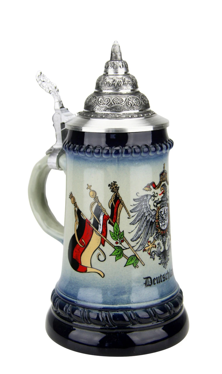 German Eagle And Crown Coat Of Arms Beer Stein | 0.25 Liter 3 German Eagle And Crown Coat Of Arms Beer Stein | 0.25 Liter