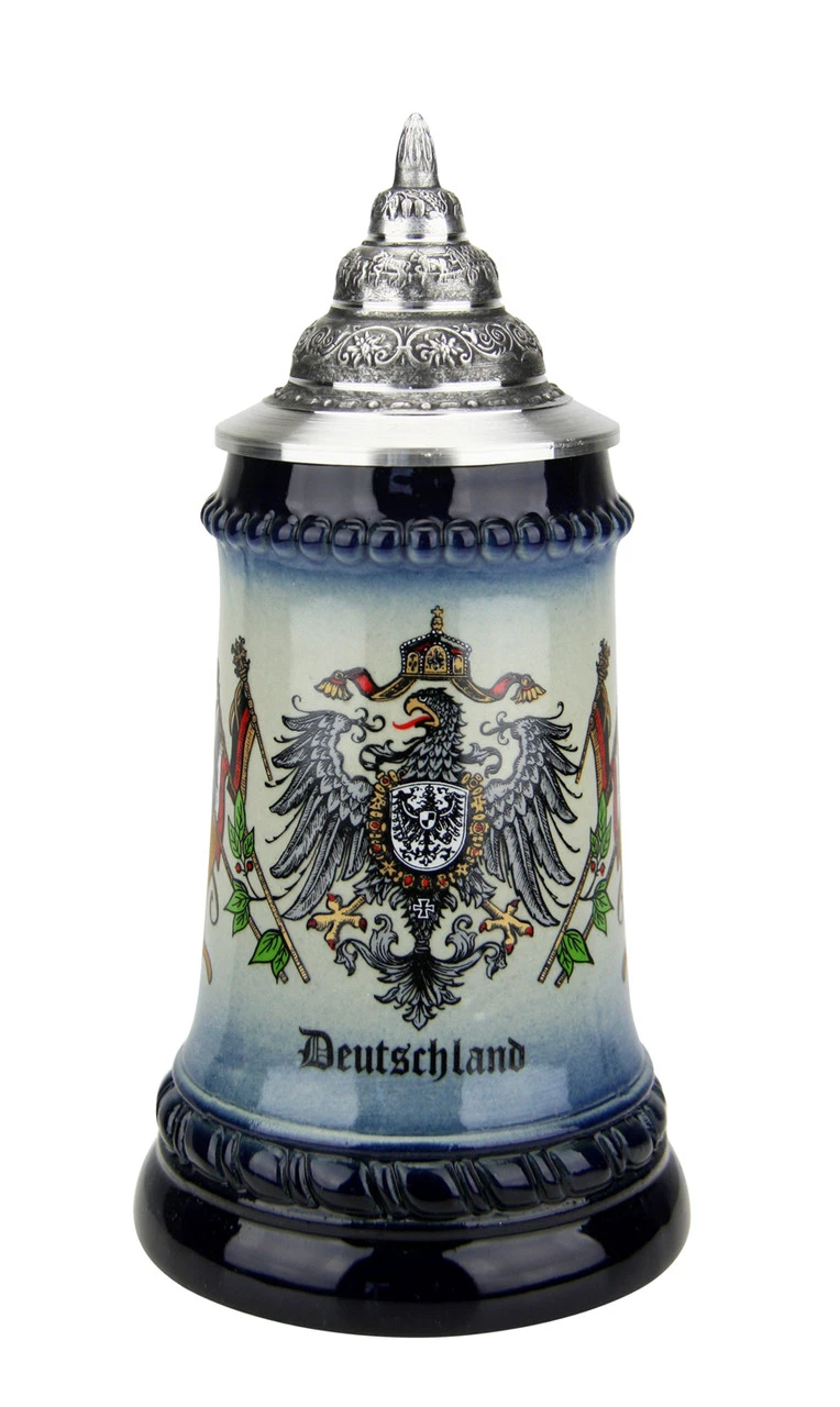 German Eagle And Crown Coat Of Arms Beer Stein | 0.25 Liter 4 German Eagle And Crown Coat Of Arms Beer Stein | 0.25 Liter - Image 2