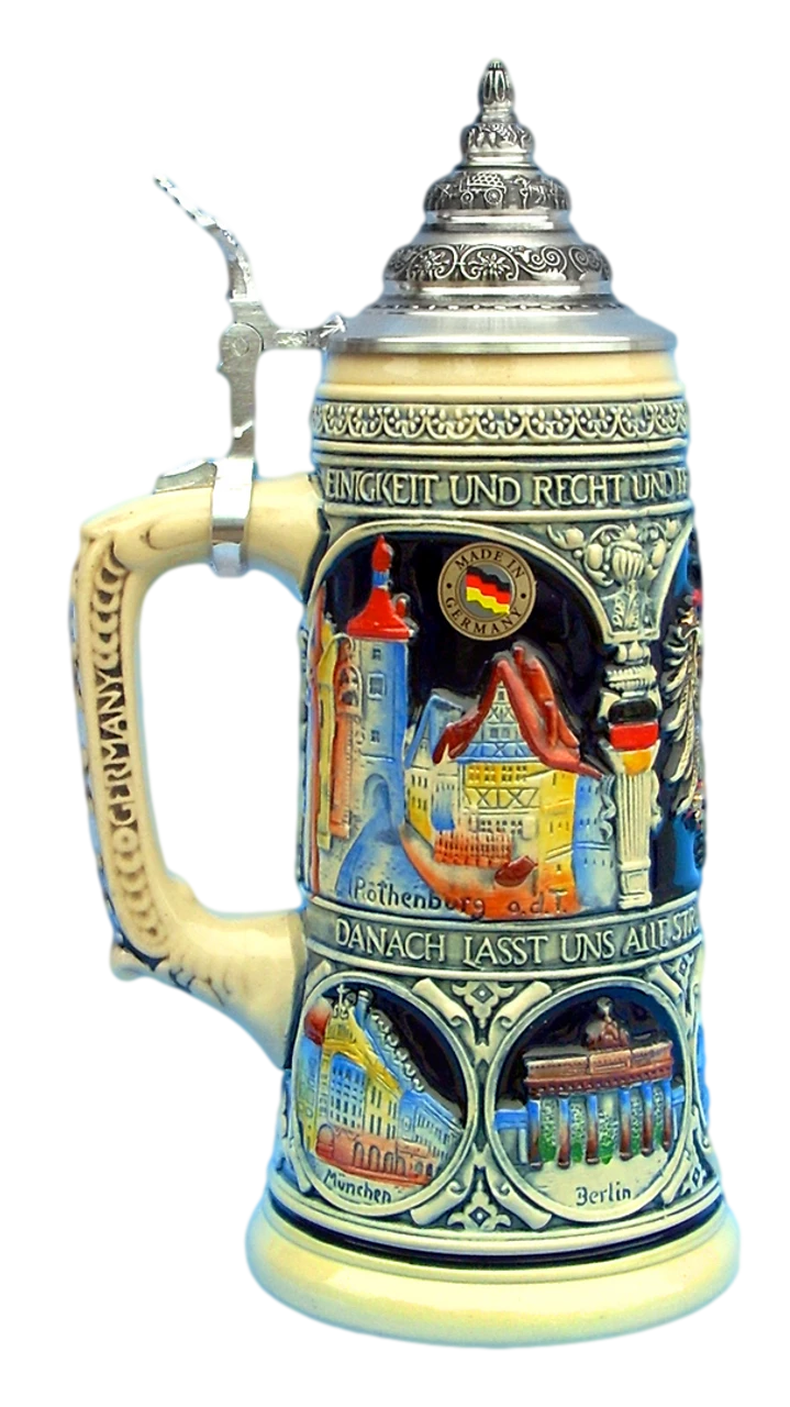 German Heritage National Anthem Beer Stein 4 German Heritage National Anthem Beer Stein - Image 2