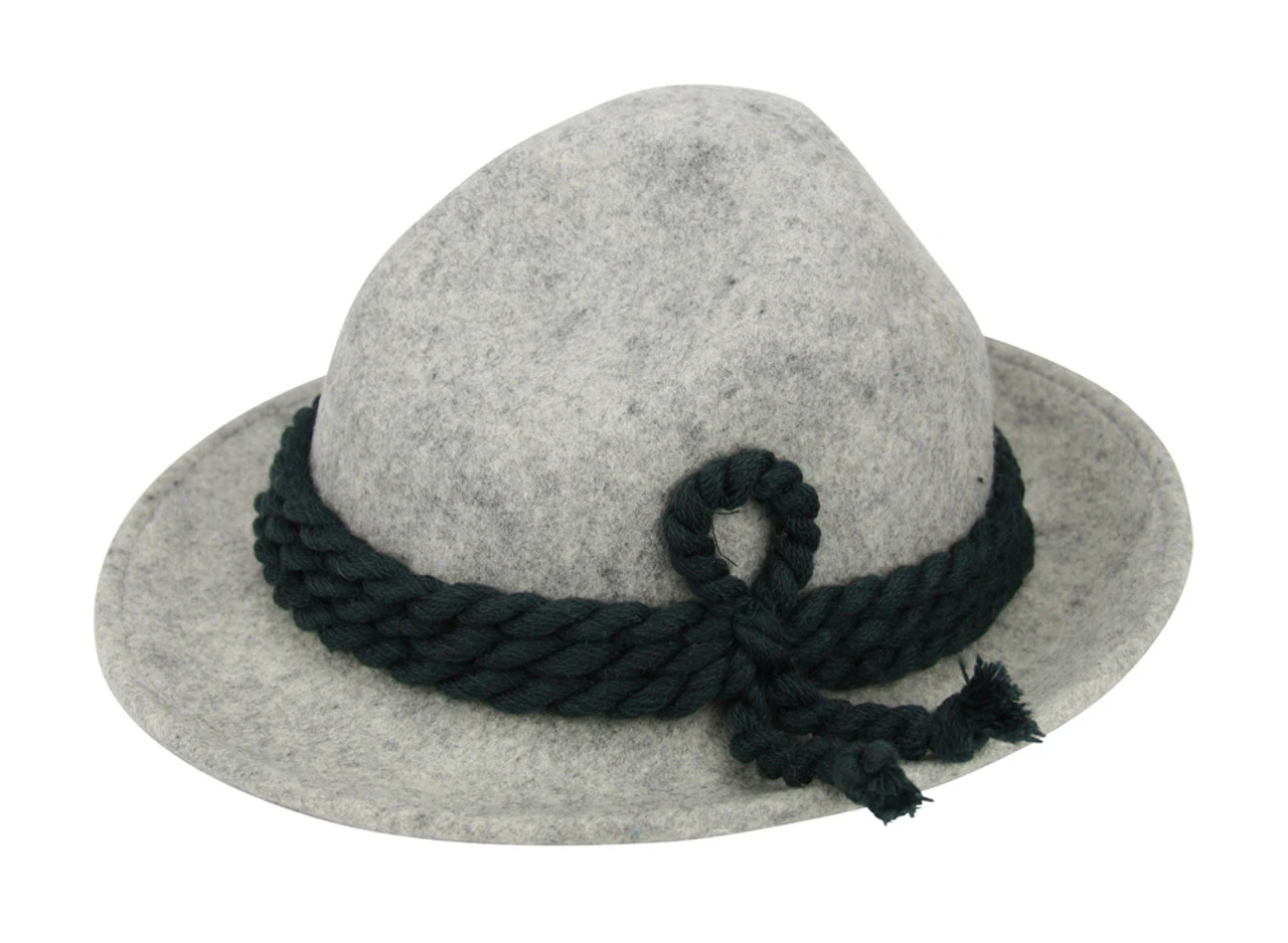 German Hiking Hat Light Gray 4 German Hiking Hat Light Gray - Image 2