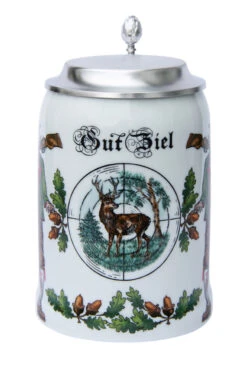 Zimmermann German Hunter Porcelain Beer Stein 7 Zimmermann German Hunter Porcelain Beer Stein -Beer Stein Store German Hunter Porcelain Beer Stein Z9981 FNT SM 52465.1425240800