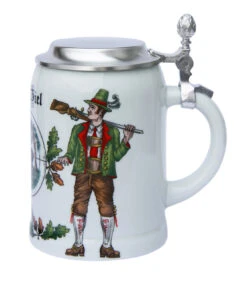 Zimmermann German Hunter Porcelain Beer Stein 9 Zimmermann German Hunter Porcelain Beer Stein -Beer Stein Store German Hunter Porcelain Beer Stein Z9981 RS SM 53590.1425240836