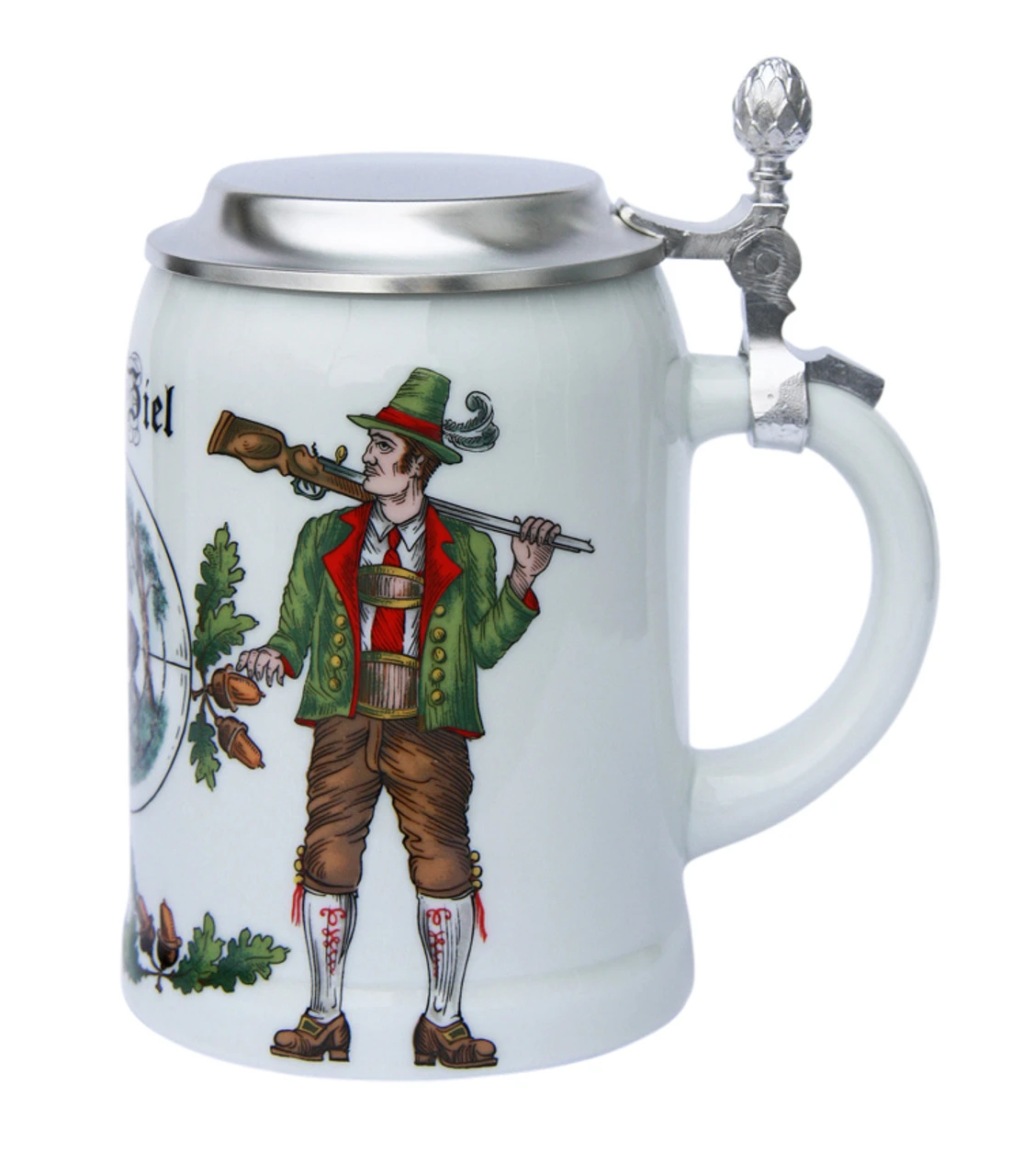 Zimmermann German Hunter Porcelain Beer Stein 6 Zimmermann German Hunter Porcelain Beer Stein - Image 4