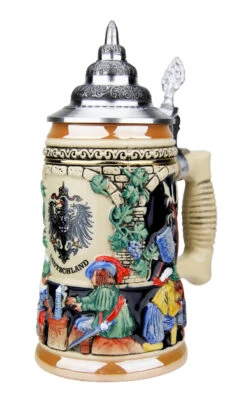 Medieval German Knights Beer Stein 9 Medieval German Knights Beer Stein -Beer Stein Store German Knights Beer Stein K725K RA SM 19268.1511888305