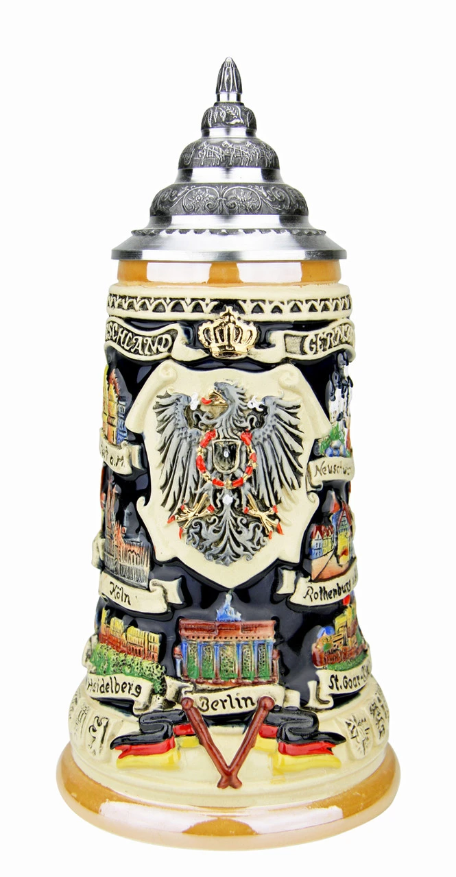 German Traveler Beer Stein | 0.4 Liter 3 German Traveler Beer Stein | 0.4 Liter