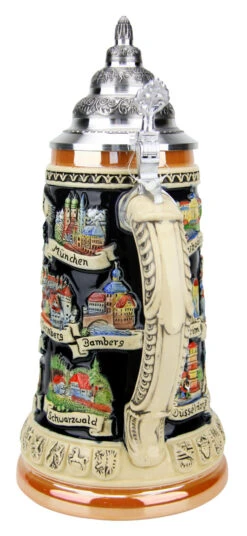German Traveler Beer Stein 10 German Traveler Beer Stein -Beer Stein Store German Traveler Beer Stein K609 Back SM 60167.1490044766
