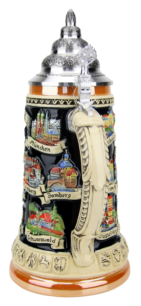 German Traveler Beer Stein 6 German Traveler Beer Stein - Image 4
