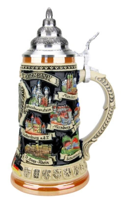 German Traveler Beer Stein 11 German Traveler Beer Stein -Beer Stein Store German Traveler Beer Stein K609 RS SM 45688.1490044766
