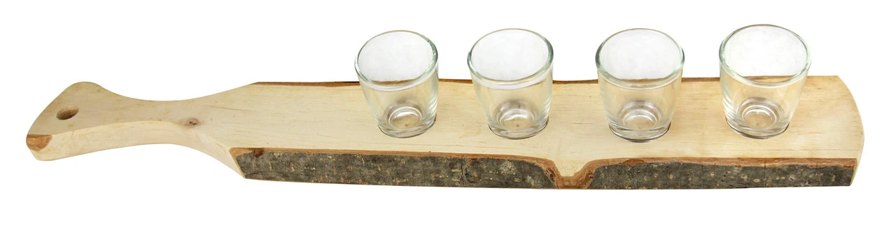 German Wooden Shot Glass Paddle Large 4 German Wooden Shot Glass Paddle Large - Image 2
