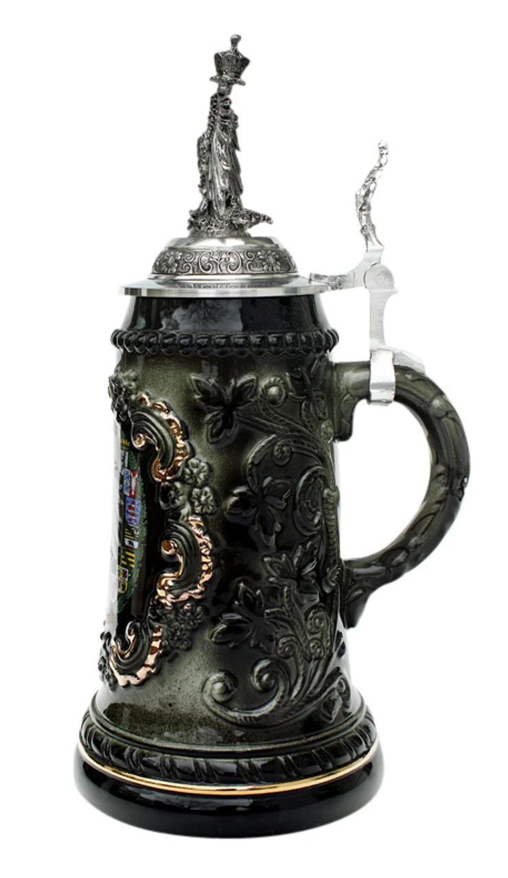 Deutschland Beer Stein With Eagle Lid 4 Deutschland Beer Stein With Eagle Lid - Image 2