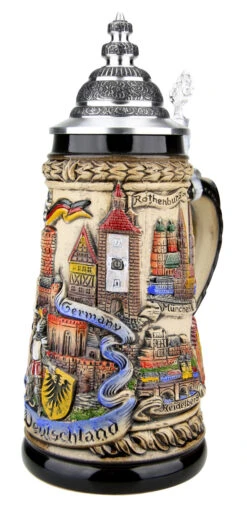 Germany Panorama Beer Stein Rustic 10 Germany Panorama Beer Stein Rustic -Beer Stein Store Germany Panorama Beer Stein ZB1746906 RA SM 91669.1527119230