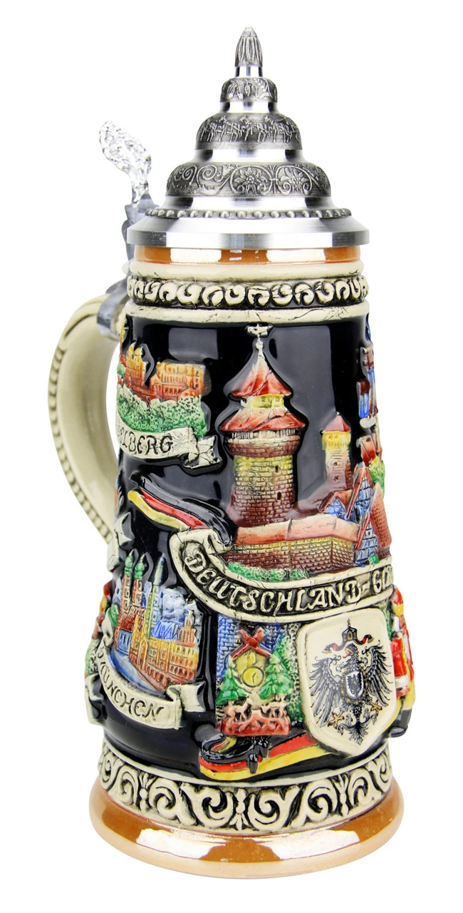 Germany Travel Destinations Beer Stein 3 Germany Travel Destinations Beer Stein